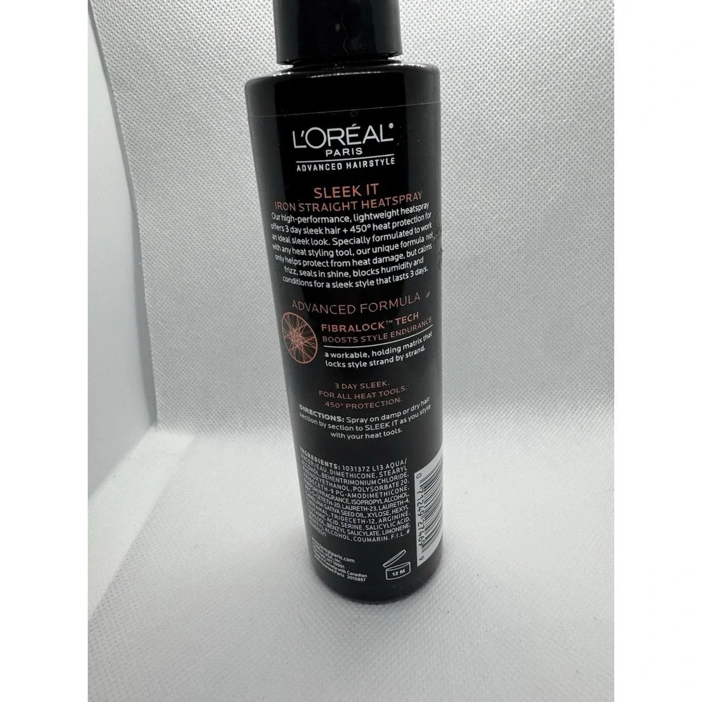 L'Oréal Paris Advanced Hairstyle Sleek It Iron Straight Heat Spray 5.7 Ounce